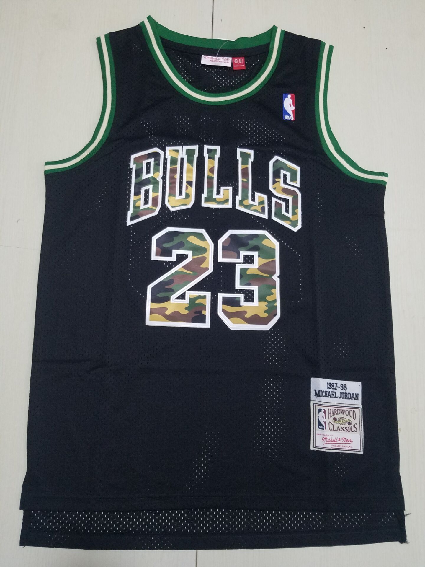 Men Chicago Bulls #23 Jordan Black Camo 2022 NBA Jersey->chicago bulls->NBA Jersey